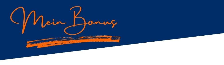 Schriftzug Mein Bonus